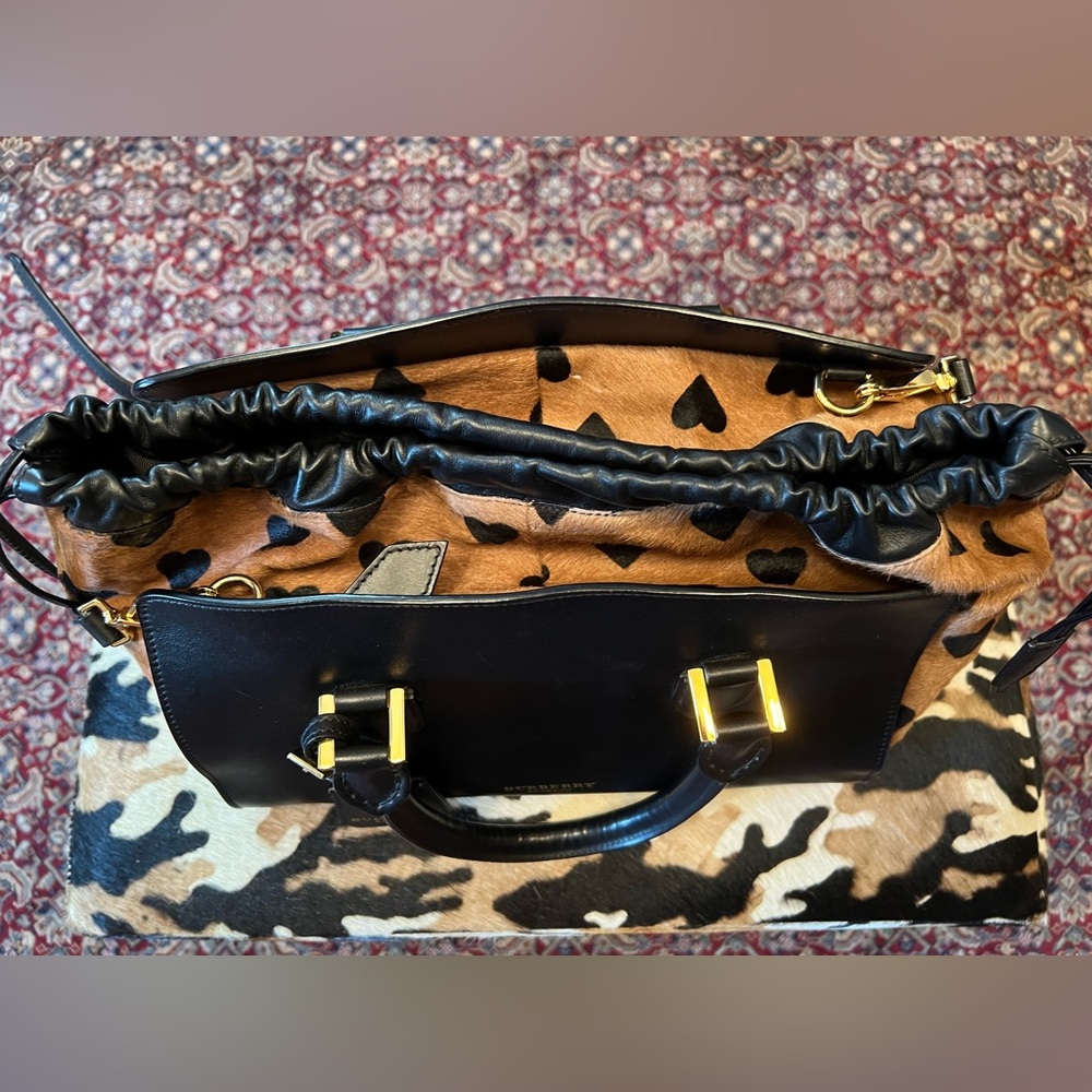 *SOLD* BURBERRY Prorsum Dinton Heart Convertible Satchel ~ Unique - Picture 3 of 16